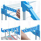 Багатоярусна сушарка для білизни до 50 кг, (172х73х64 см) Garment Rack / Складна сушарка підлогова, фото 7