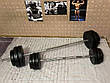 Лавка для жиму з тренажерами + 4 грифа + блінами 112 кг Гантелі, гирі, штанги та диски комплект, фото 7