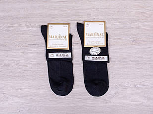 Чоловічі середні літні шкарпетки Marjinal – однотонні, сітка, без шва, 98% бавовна, 40–45, 6 пар/уп.