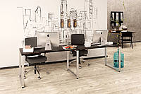Письменный стол Loft design Q-135-2 270х70х75 см Венге Луизиана. Компьютерный стол для дома и офиса