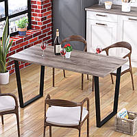 Стол обеденный Трапеция Loft Design 137х70х76 см Дуб Палена. Кухонный стол лофт из металла