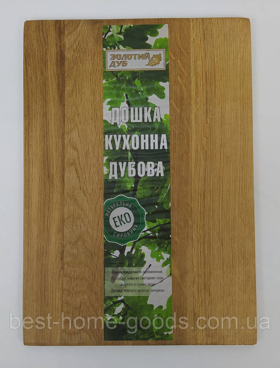 Кухонна обробна дошка дубова склеєна економ стиль 45*30*1,3 см