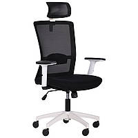 Кресло офисное Uran White HR сиденье Сидней-07/спинка Сетка HY-100 черная TM AMF