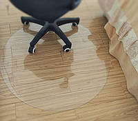 Защитный коврик под кресло круглый D100см (2мм) прозрачный, подложка под стул