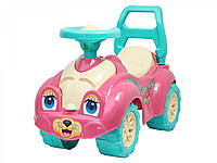 Автомобиль для прогулок ТехноК 0823 розовый толокар каталка детская пластиковая машинка игрушка для девочек