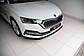 Накладка на передній бампер спліттер Skoda Octavia 2020+ г Шокода Октавіа, фото 7