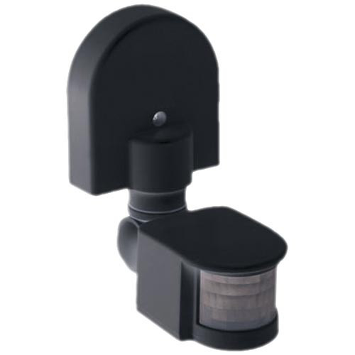 Датчик руху ДД 008 чорний, макс. навантаження 1100Вт, кут огляду 180град., дальність 12м, IP44, фото 1