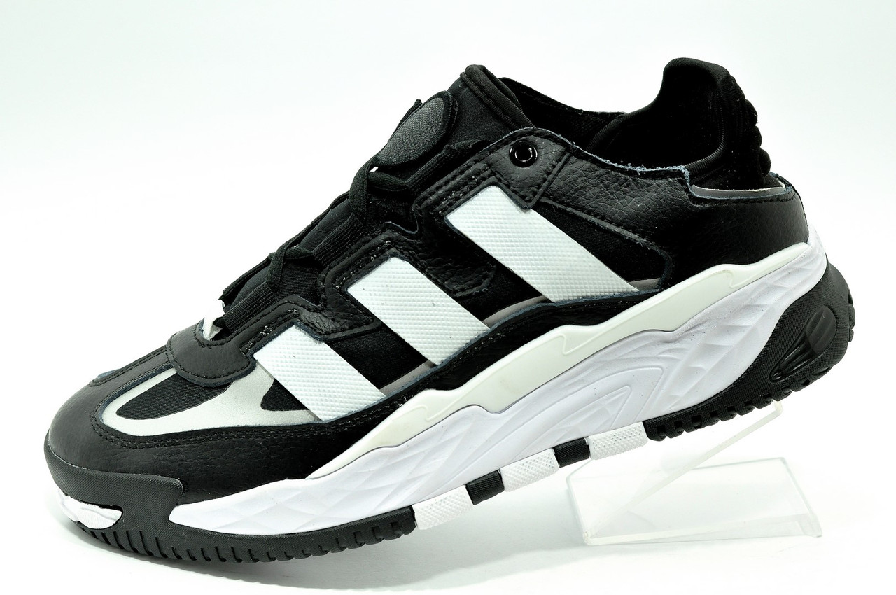 Кросівки Adidas Originals Niteball Унісекс Адіас чорні з білим