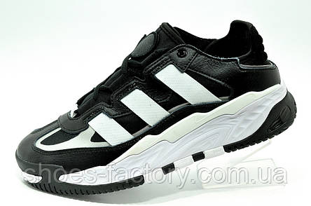 Кросівки Adidas Originals Niteball Адідас чорні з білим, фото 1