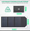Швидке Сонячне заряджання панель складана портативна Das solar -30w оригінал, піксель, фото 5