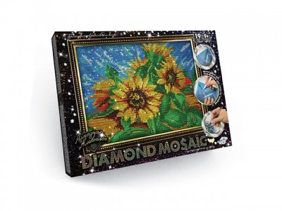 Набір для творчості Алмазна мозаїка "Diamond mosaic",соняшники мал., кор. 35*27*3см - фото 1 - id-p1612173474