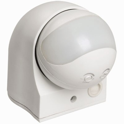 Датчик руху ДД 010 білий, макс. навантаження 1100Вт, кут огляду 180град., дальність 10м, IP44, фото 1