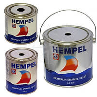 Краска HEMPALIN ENAMEL судовая для лодки и катера чёрная Black 0.2/0.75/2.5 л Hempel