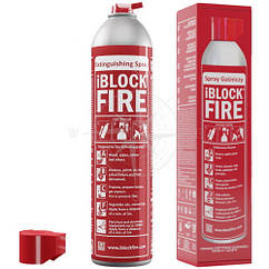 Спрей-сугасник iBlockFire, багаторазовий, екологічний, 600 мл, PartGroup.