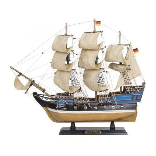 Модель корабля Berlin 52 см Batela – фрегат дерев'яна підставка історична модель Іспанія, фото 1