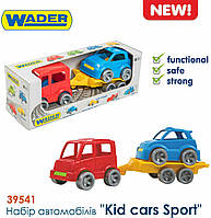 Набір авто "Kid cars Sport" (автобус+гольф) 3 ел., в кор. 26*9*8см, ТМ Wader (20шт)
