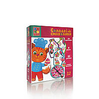 Міні-розвивашка "Солодкі смаколики" укр., у кор. 17*16*5см, ТМ Vladi Toys, Україна