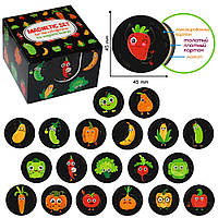 Набор магнитов «Funny fruits and vegetables», ML4031-52EN в кор. 8*5,5см, Украина, Magdum