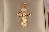 Крестик Xuping Jewelry священное сияние 3 см золотистый
