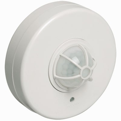 Датчик руху ДР 013 білий, макс. навантаження 1200Вт, кут огляду 120-360гра, дальність 6м, IP44, фото 1