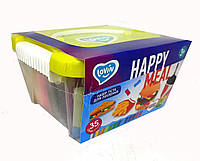 Набір тіста для ліплення Happy meal TM Lovin, 35стиків, у пластиковому боксі, 20*17*11см (6шт)