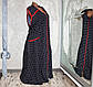 Жіночий халат бавовняний на блискавці з поясом домашній халат великого розмір 66-74, фото 3