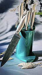 Набір кухонних ножів із підставкою 6 предметів Edenberg EB-11021 Набір ножів із неіржавкої сталі на підставці