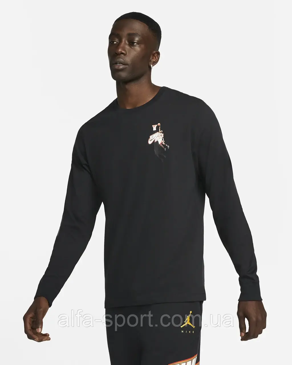 Футболка Jordan Jumpman Long-Sleeve T-Shirt (DC9775-010)