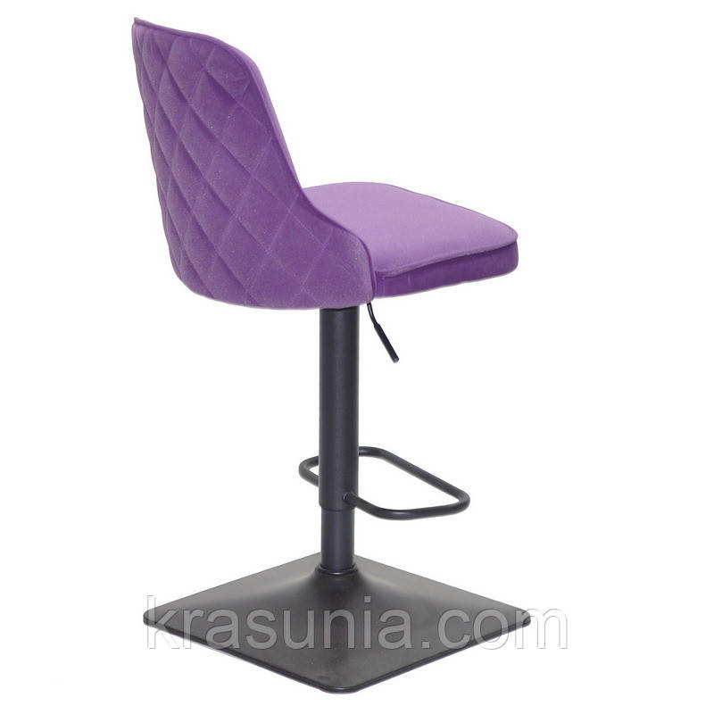 Стільчик для візажу Adamo black quadro Velor