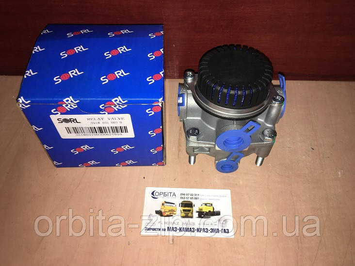 35180310030 Клапан прискорювальний МАЗ ЄВРО, DAF, IVECO, MAN, SCANIA, VOLVO з глушником (SORL)