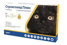 Стронгхолд Плюс Stronghold Plus краплі для котів до 2,5 від бліх, кліщів та гельмінтів.1 піп. 0,25 мл термін до 12,2026