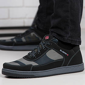 Кросівки чоловічі камуфляж прошита підошва