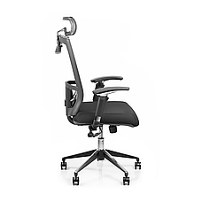 Офісне крісло Barsky Barsky ECO Grey G-3, крісло офісне ортопедичне, фото 3