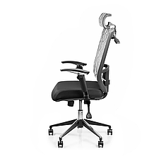 Кресло для лікаря Barsky ECO Grey G-3, мережеве крісло, сіре, фото 5