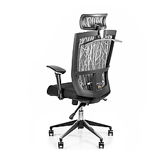 Кресло для роботи вдома Barsky G-3 ECO chair Grey, мережеве крісло, сірий, фото 3