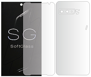 Бронеплівка Asus Rog Phone 3 ZS661KS Комплект: для передньої і задньої панелі поліуретанова SoftGlass