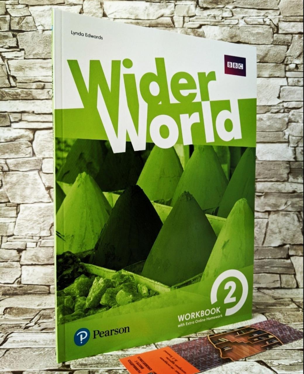 Книга "Wider World 2 Workbook with Online Homework" Pearson Англійська для підлітків Лінда Едвардс