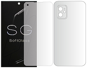 Бронеплівка для Asus ZenFone 8 комплект: для передньої і задньої панелі зносостійка поліуретанова SoftGlass