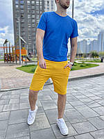 Комплект мужской летний Футболка + Шорты Ukraine желто-голубой | Спортивный костюм патриотический ТОП качества, фото 6
