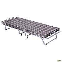Розкладачка-ліжко на ламелях з матрацом товщиною 7 см Classic 190х80 см у тканині Кілт-4