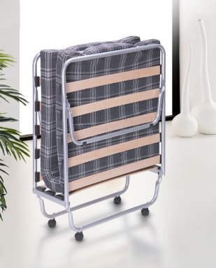 Раскладушка Классик с матрасом на ламелях_в собранном виде