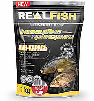 Прикорм для риболовлі REAL FISH Лінь-Карся КРАСНИЙ ЧОРВ'Я, 1 кг