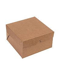 Коробка для Бенто-торта без вікна 160х160х90, крафт