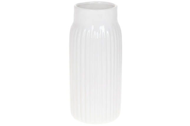 Ваза керамічна 11.8*11.8*25.9 см, білий глянець, 2 шт. в пакованні (733-530), фото 1