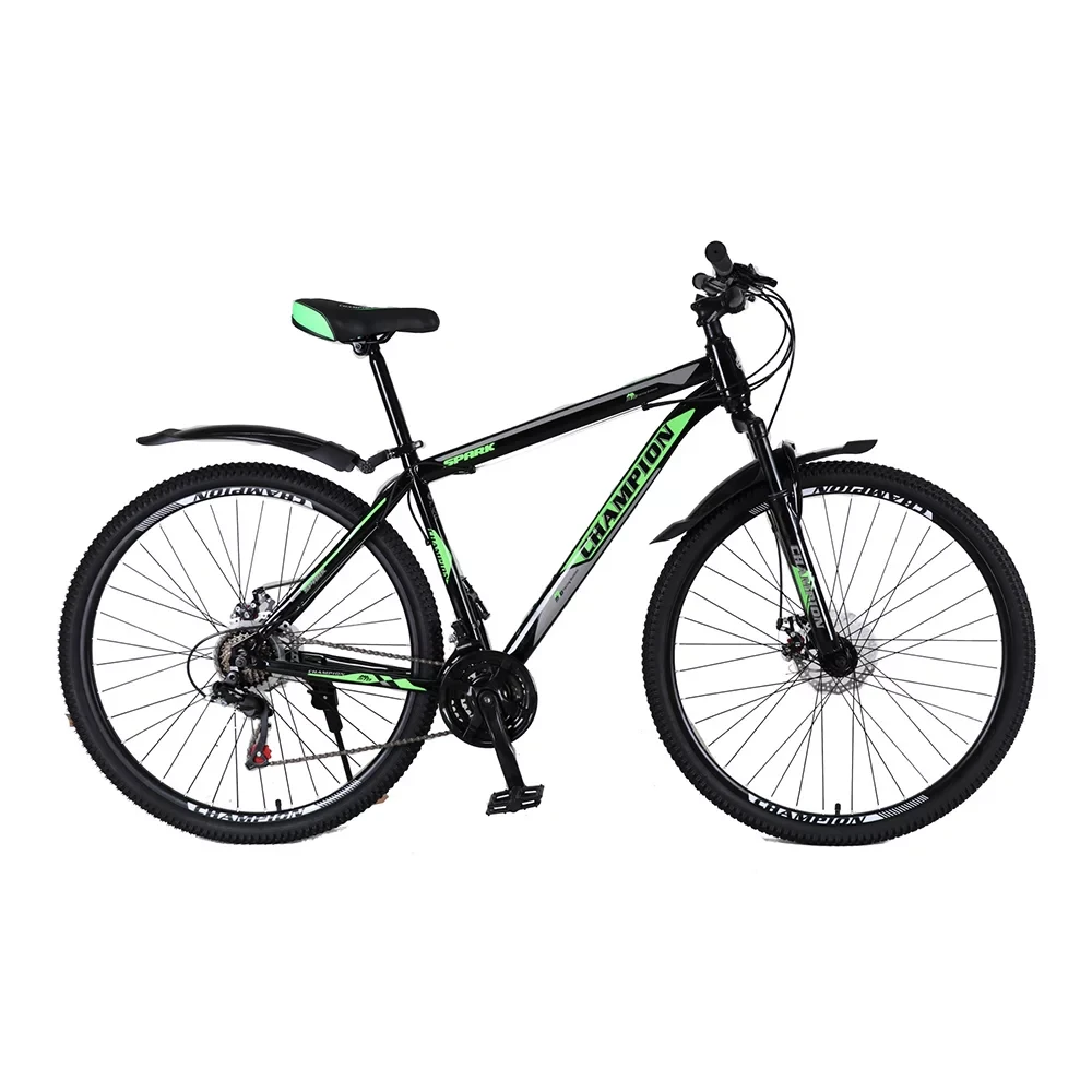 Велосипед Champion 27.5" Spark Рама 19" black-green-white