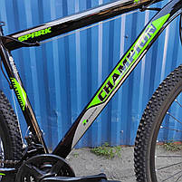 Велосипед Champion 27.5" Spark Рама 19" black-green-white, фото 3