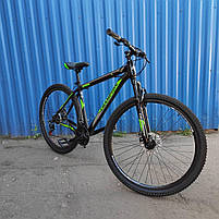 Велосипед Champion 27.5" Spark Рама 19" black-green-white, фото 4