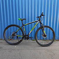 Велосипед Champion 27.5" Spark Рама 19" black-green-white, фото 5