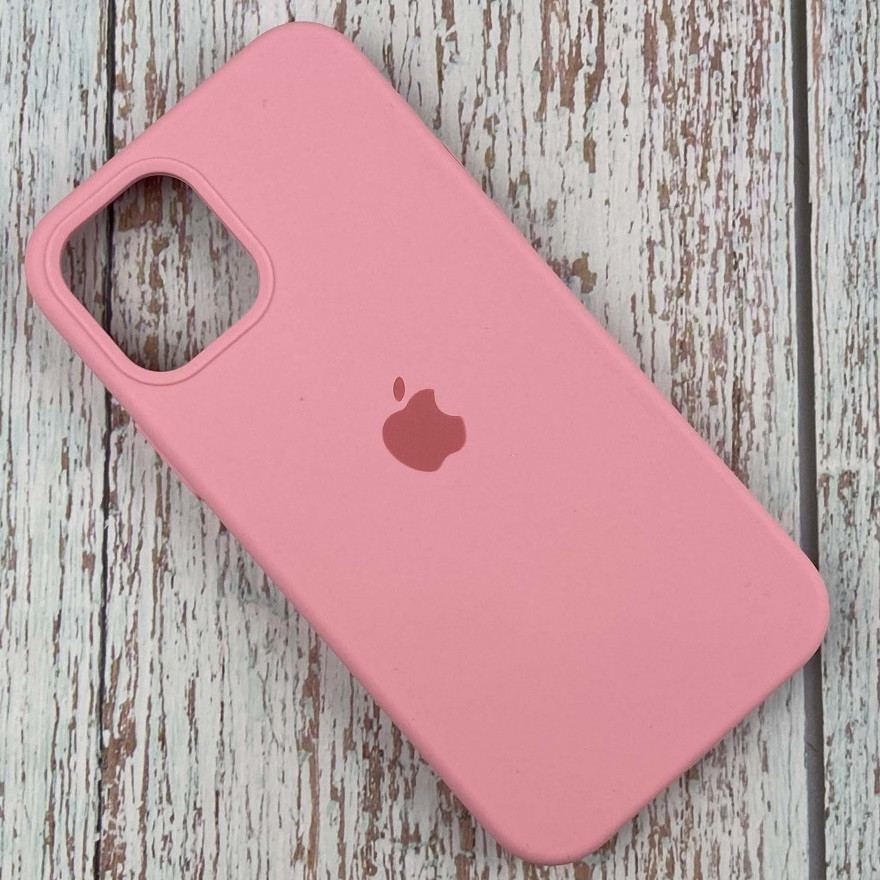 Силіконовий Чохол на iPhone 13 Pro 6.1" із закритим низом Silicone Case 100% Original Рожевий, фото 1