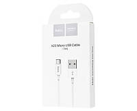 USB кабель Hoco X23 MicroUSB white